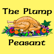 this is the logo for The Plump Peasant